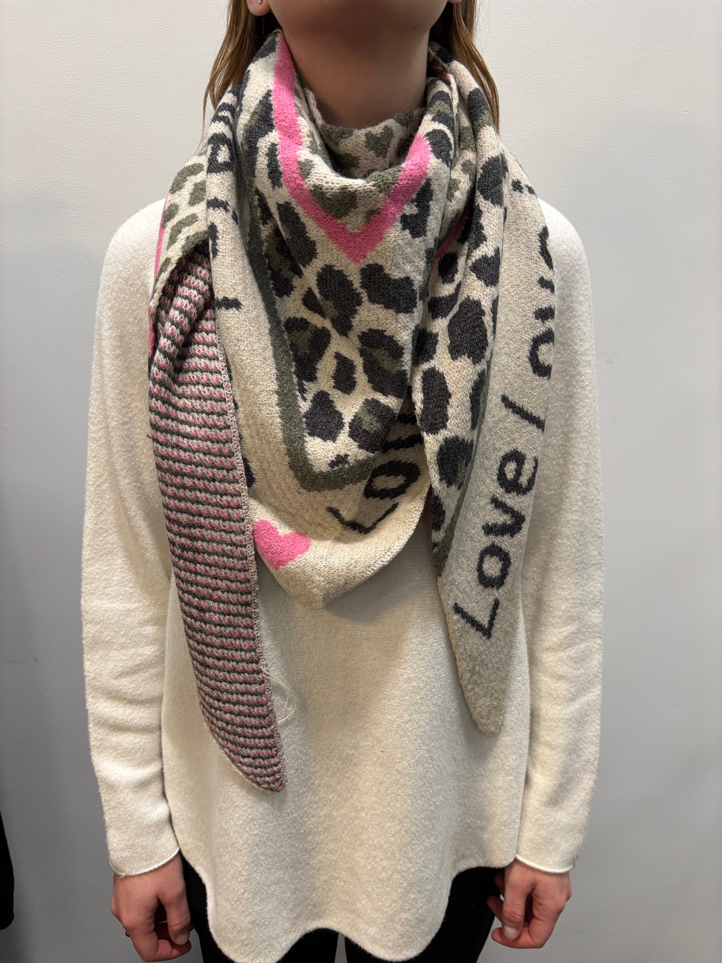 Marta du Chateau Clio scarf beige/green - Online - Mode