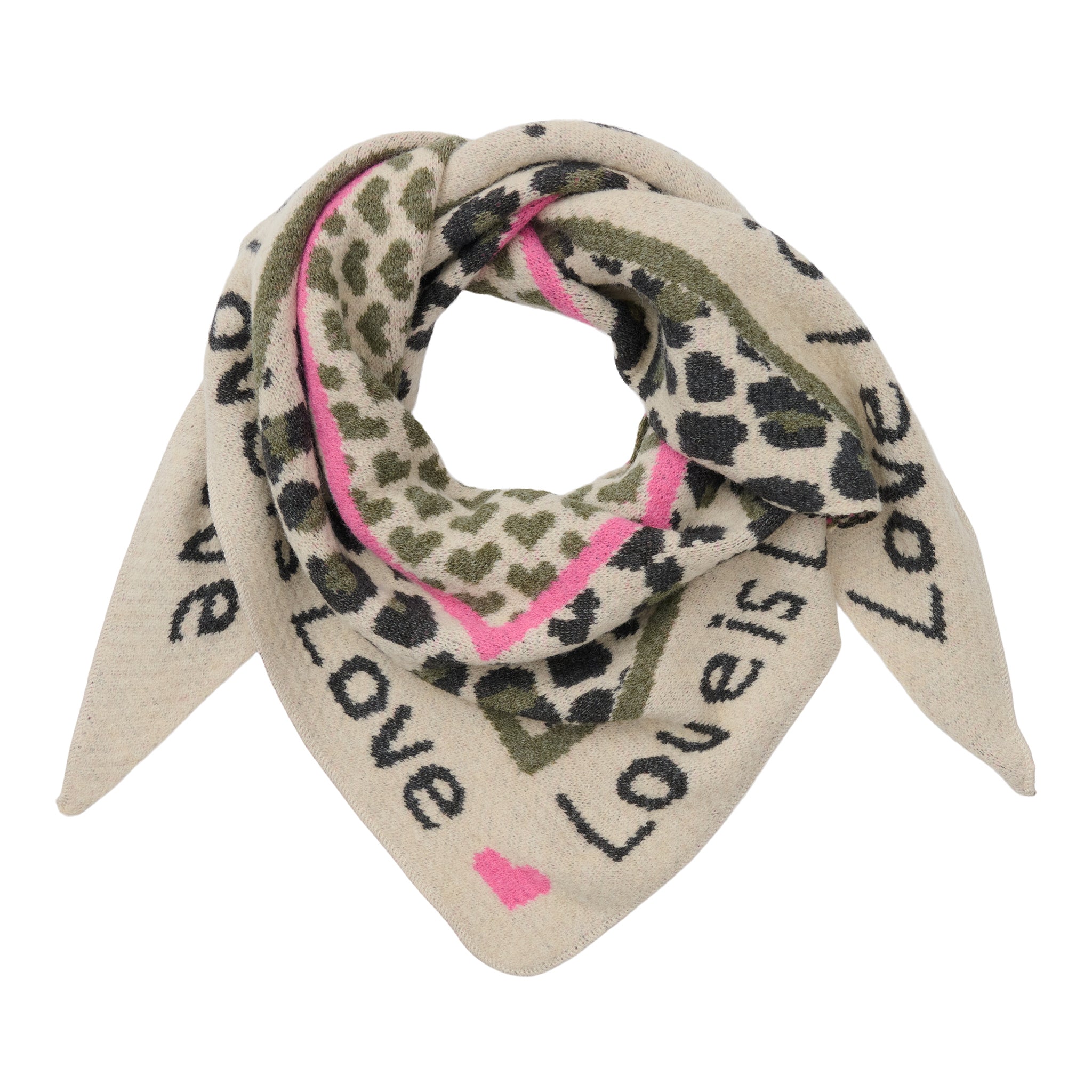 Marta du Chateau Clio scarf beige/green - Online - Mode