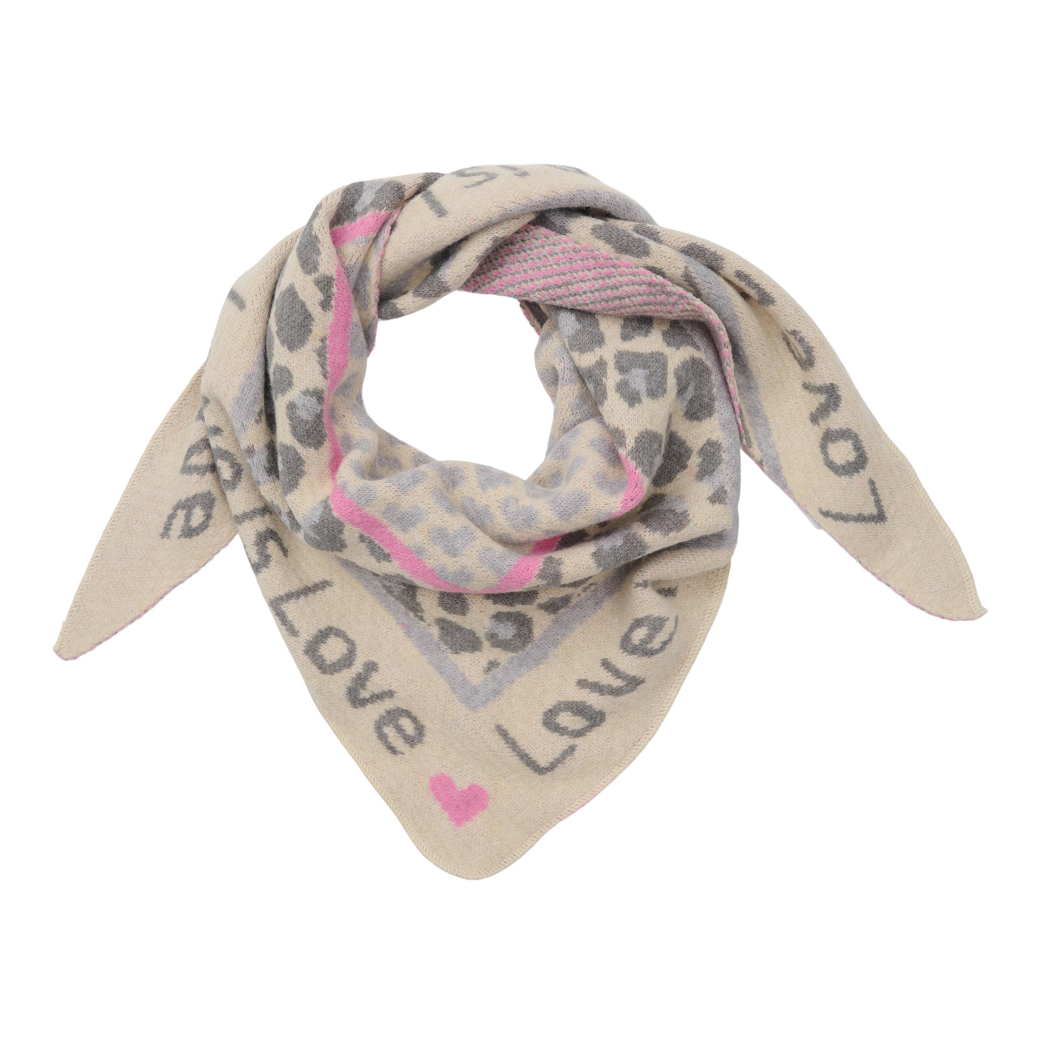 Marta du Chateau Clio scarf grey/pink - Online - Mode