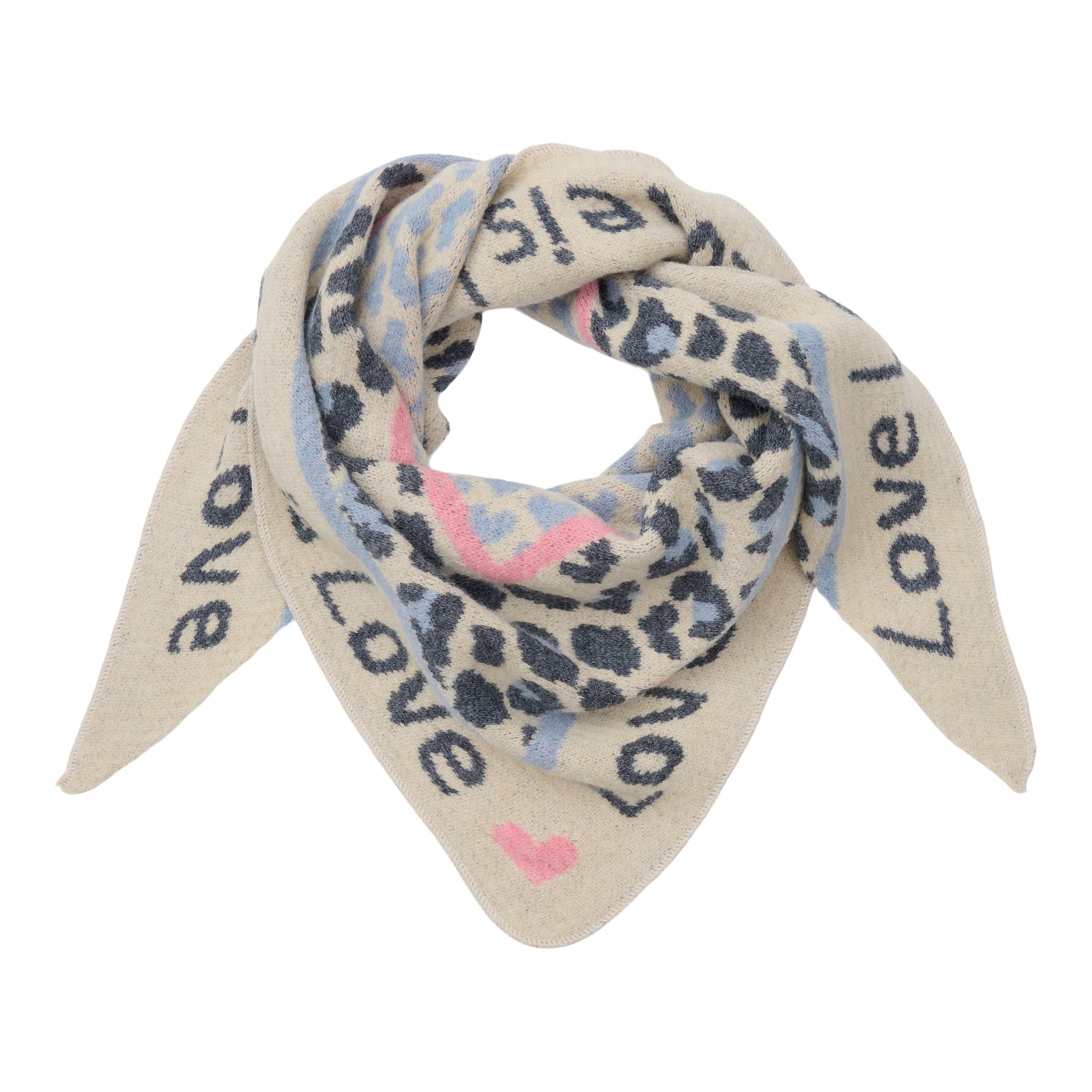 Marta du Chateau Clio scarf light blue/pink - Online - Mode