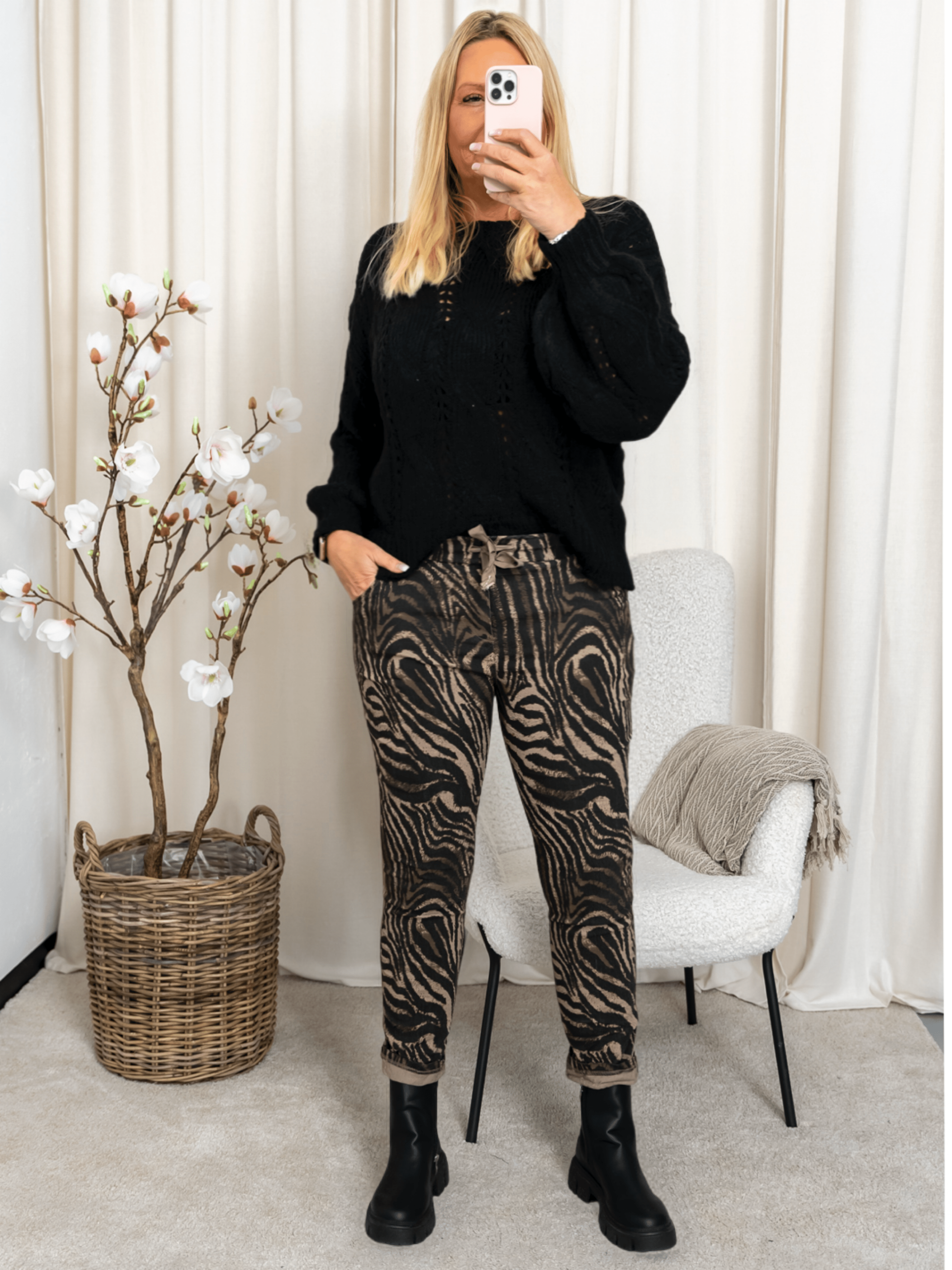 Marta du Chateau Fabienne pants fango - Online - Mode