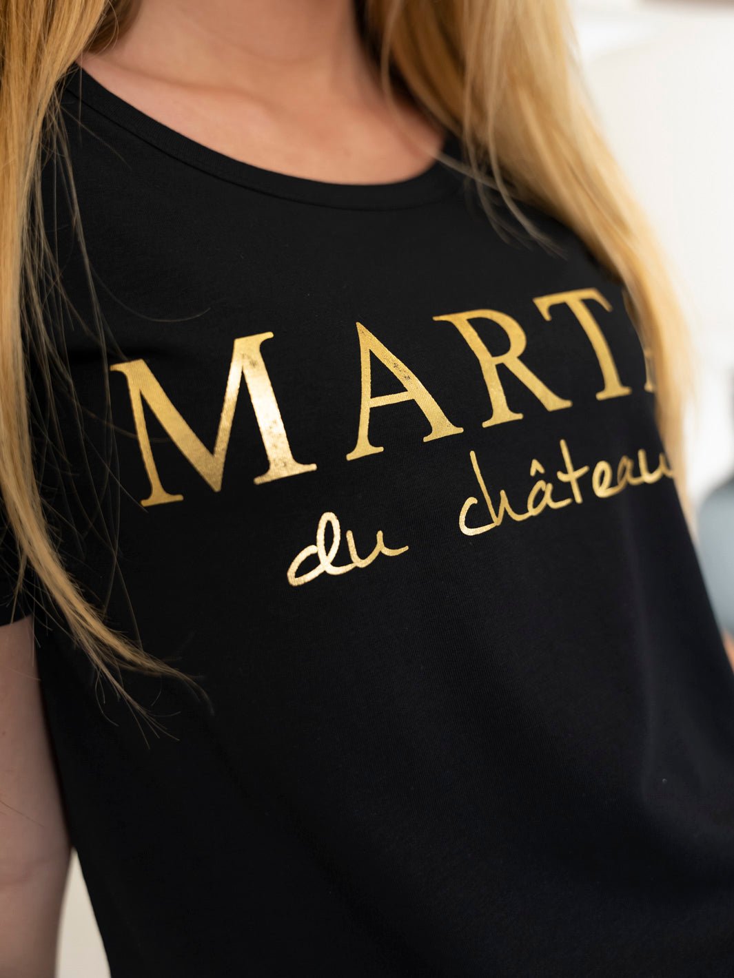 Marta du Chateau Jeanette tee black - Online-Mode