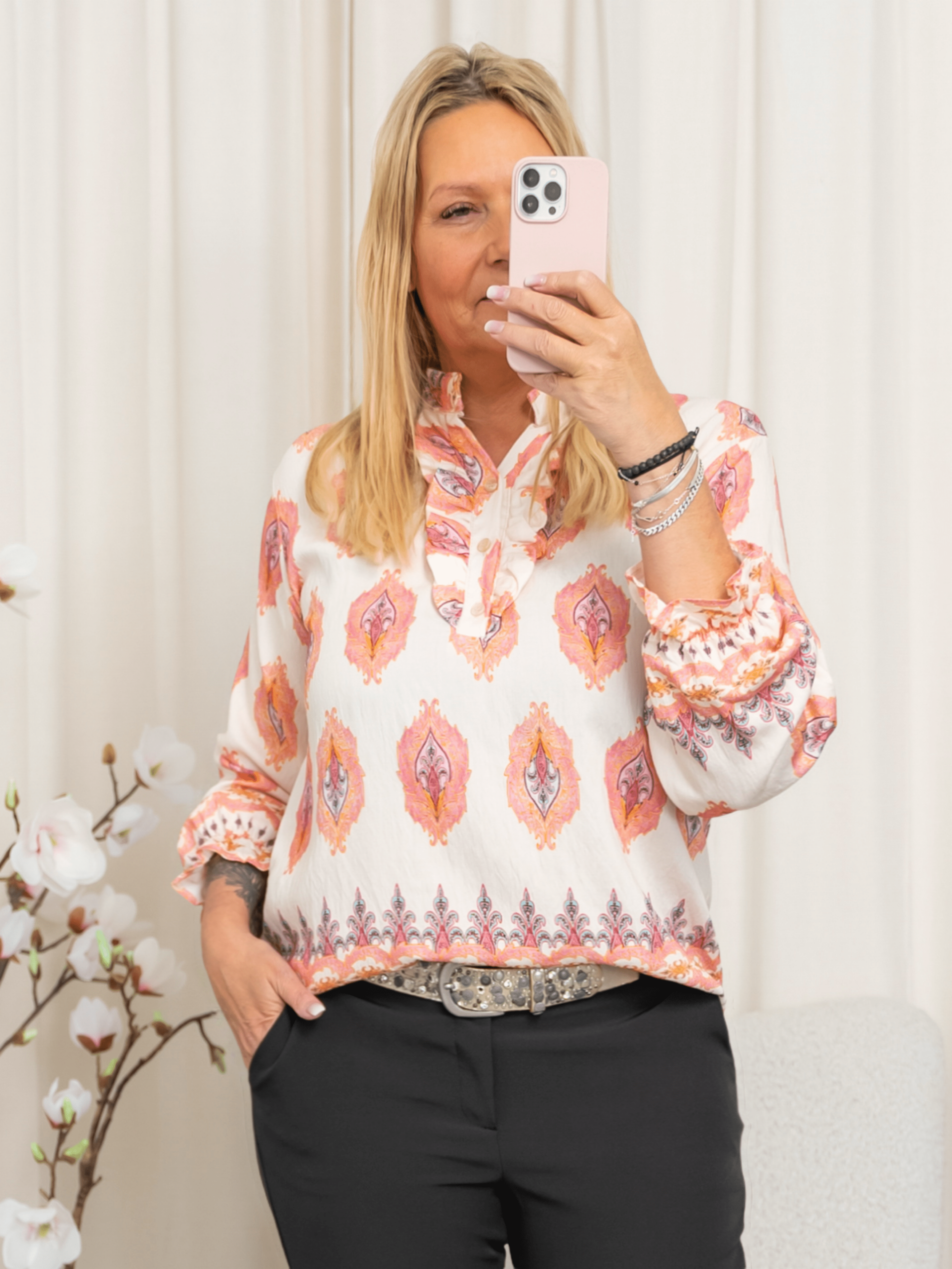Marta du Chateau Joceline shirt fuxia - Online - Mode