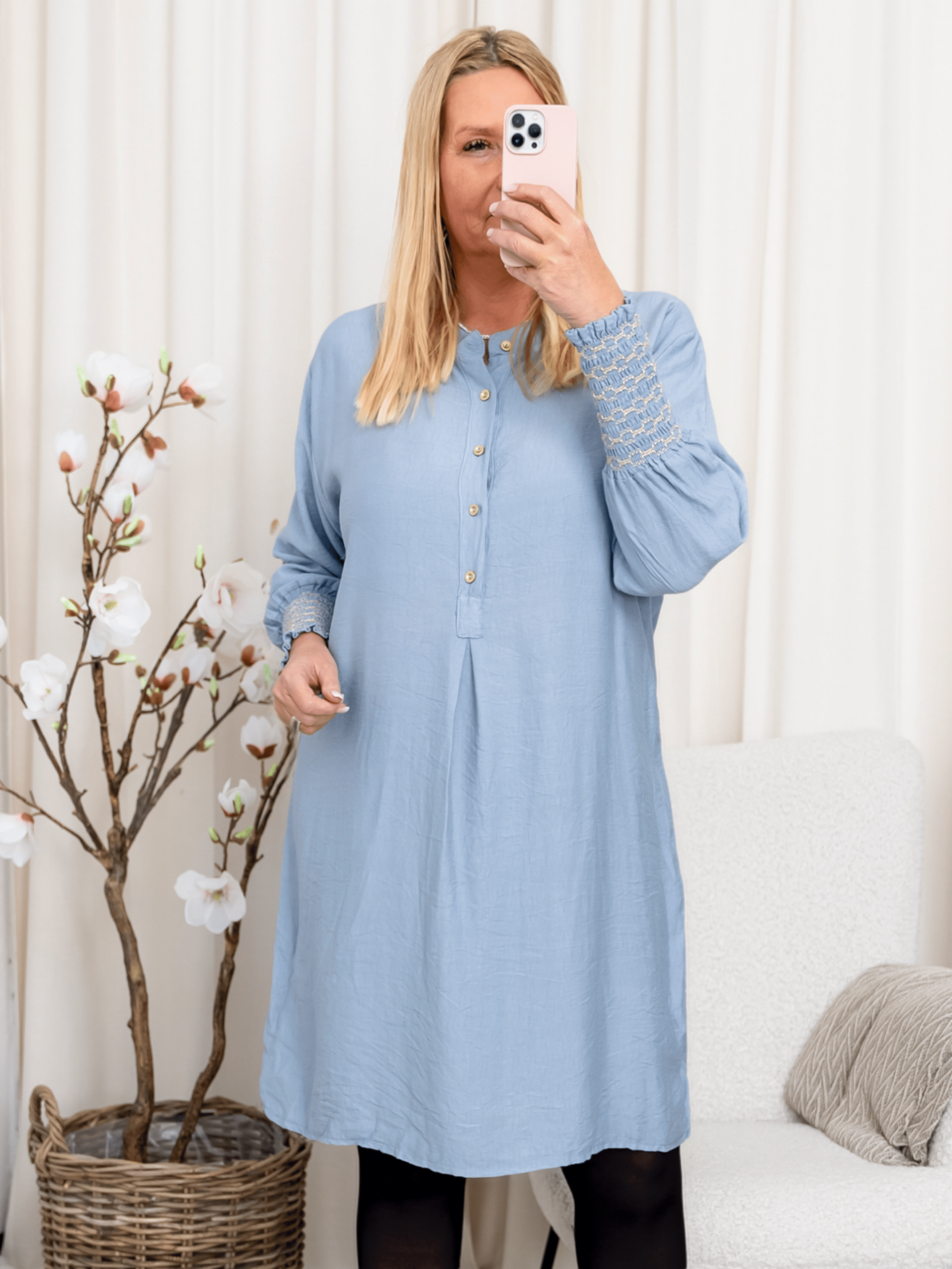Marta du Chateau Lucinde dress jeans blue - Online - Mode