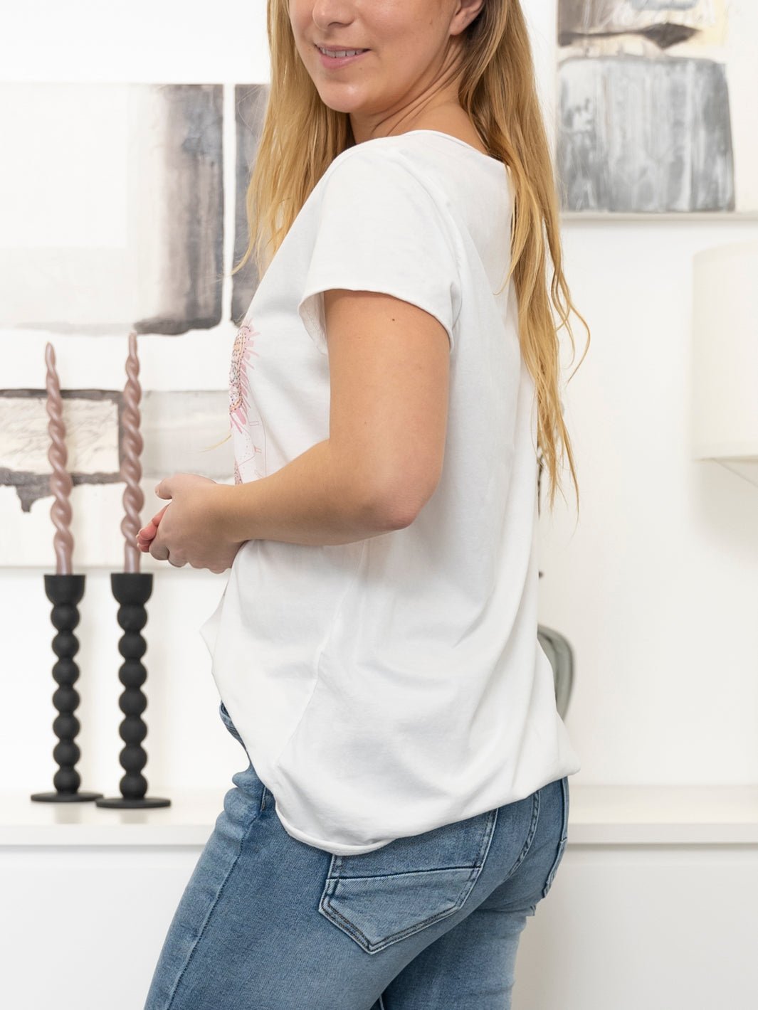 Marta du Chateau Marie 1535 t-shirt rosa butterfly - Online-Mode