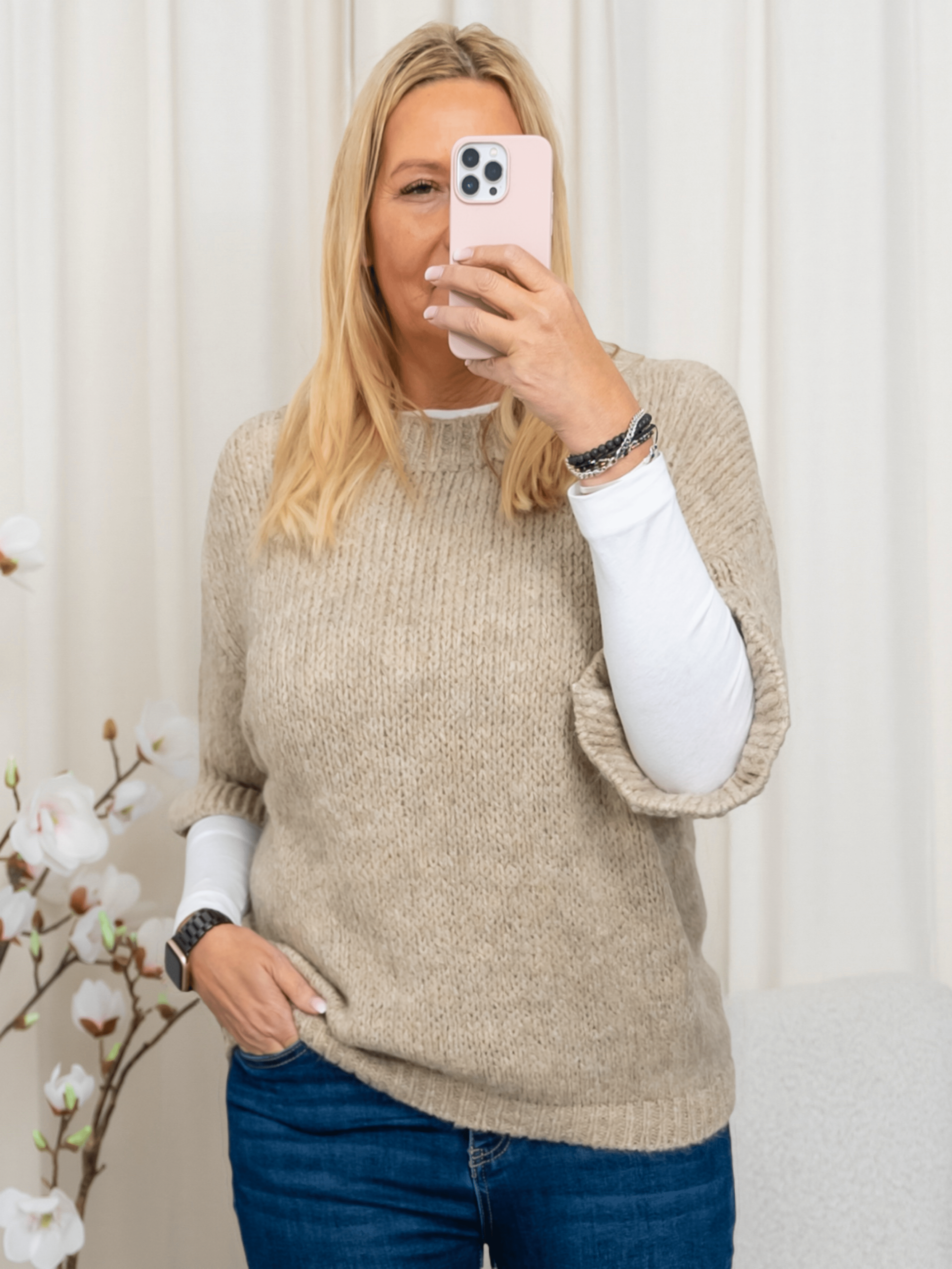 Marta du Chateau Odette knit beige - Online - Mode