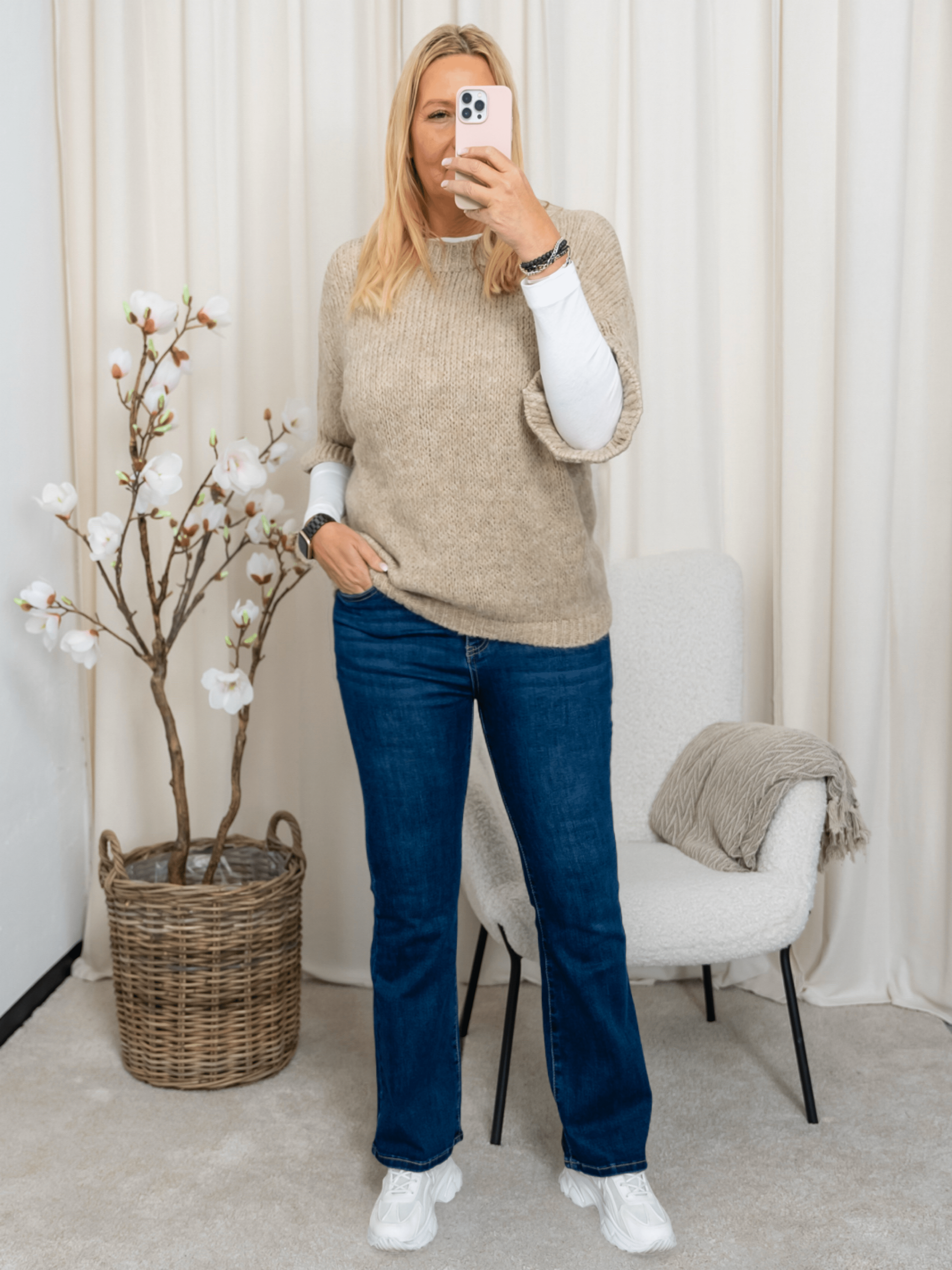 Marta du Chateau Odette knit beige - Online - Mode