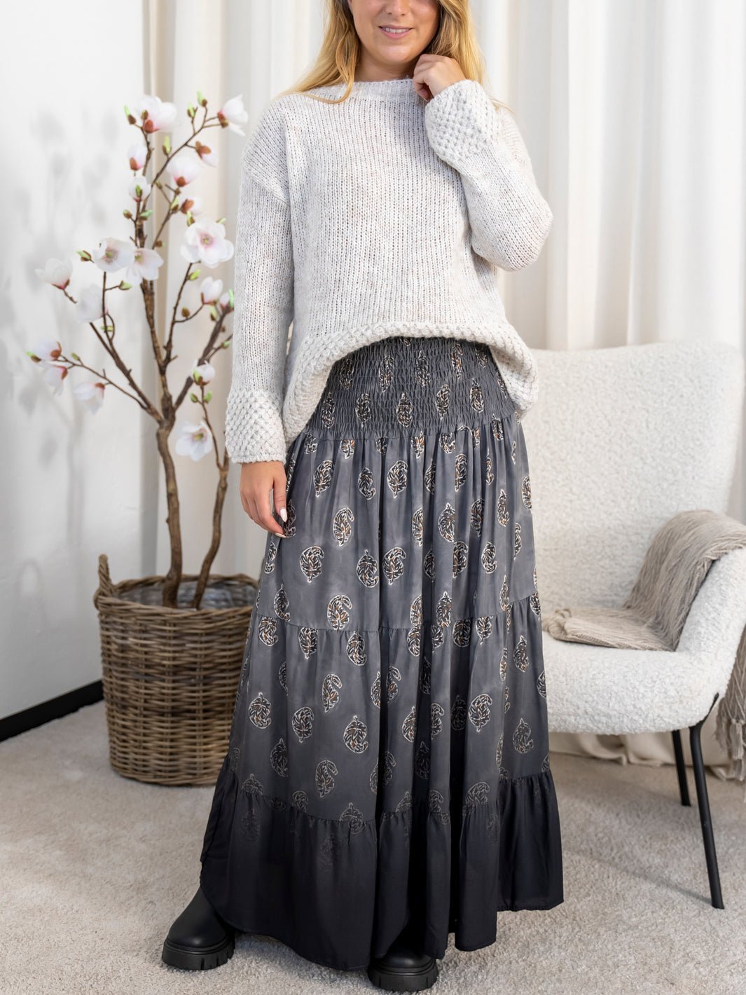 Marta du Chateau Princess skirt grey faded 1941tps - Online - Mode
