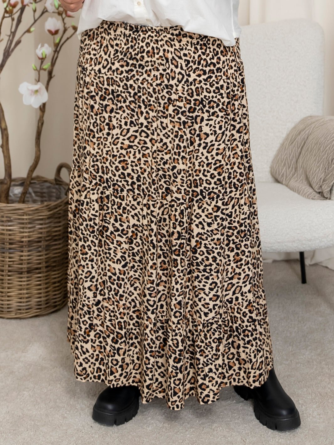 Marta du Chateau Princess skirt leo beige - Online - Mode