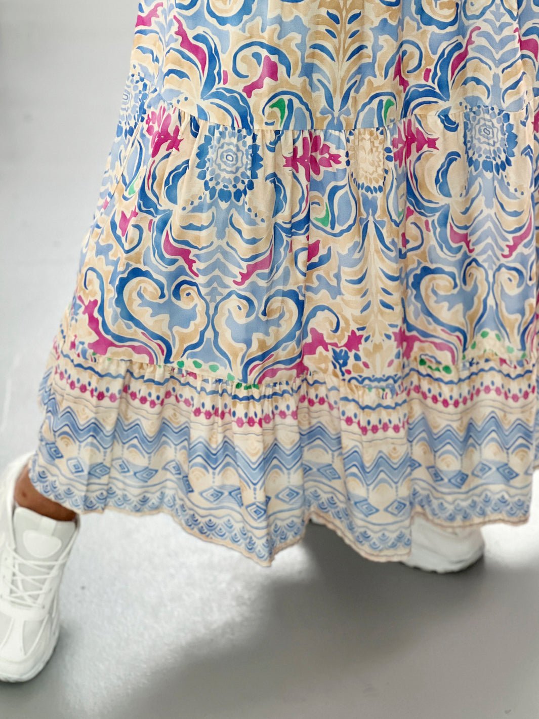 Marta du Chateau Princess skirt print celeste 1259 - Online - Mode