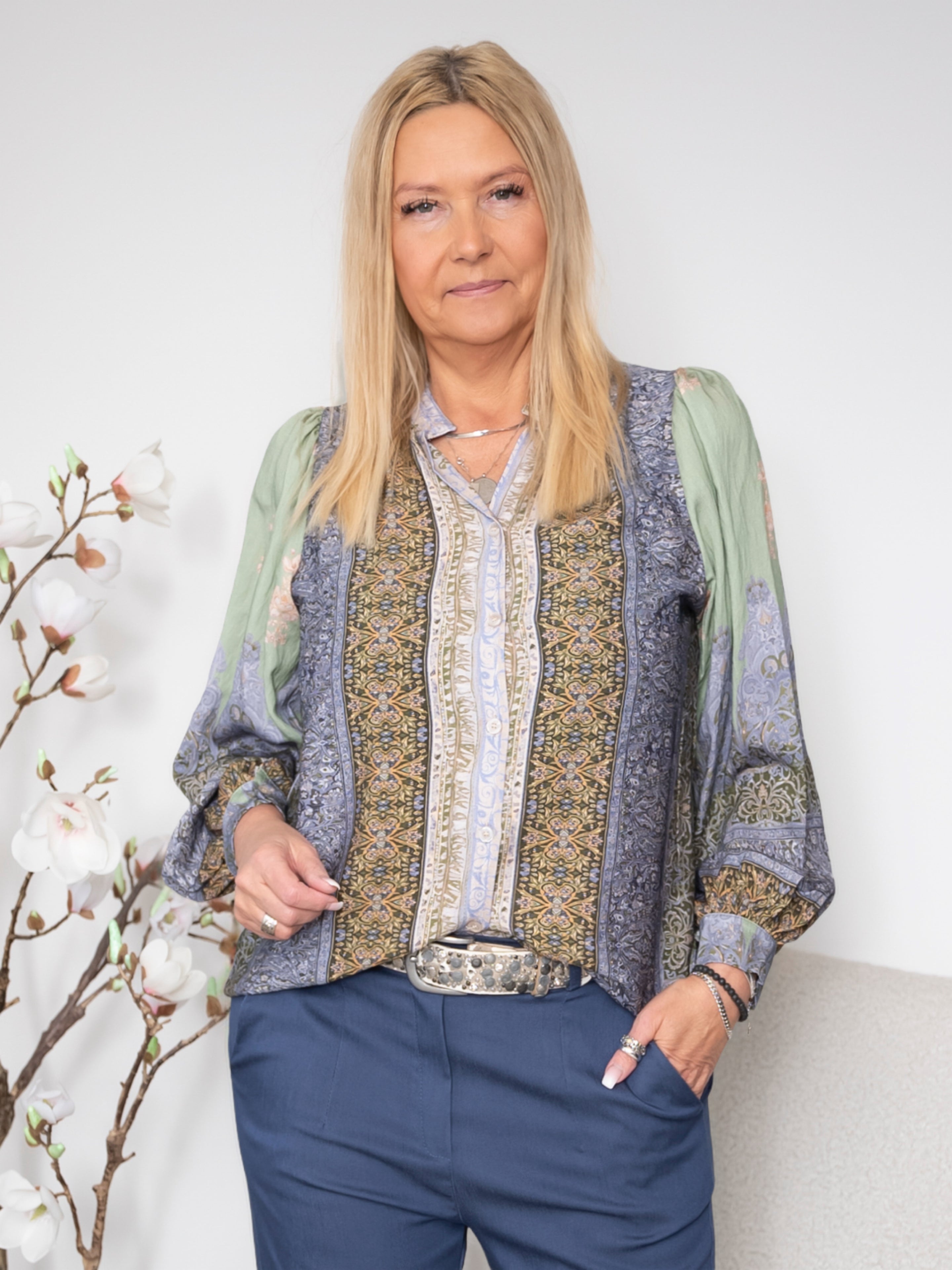 MDC Annette shirt kaki6277 - Online-Mode