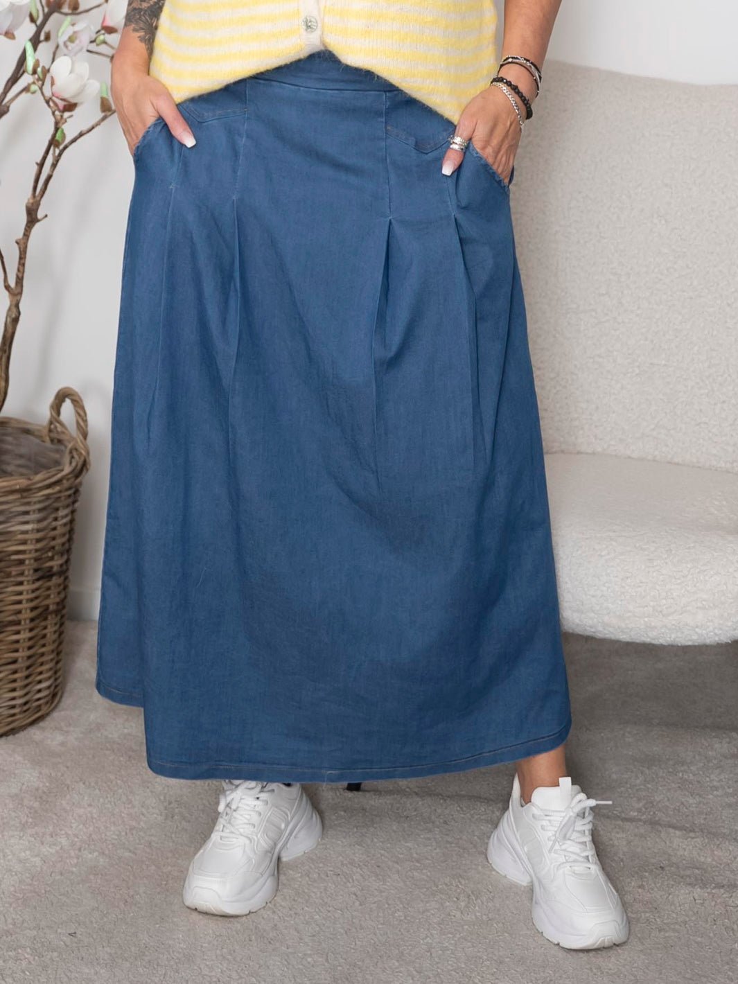 MDC Eriana skirt medium blue - Online-Mode