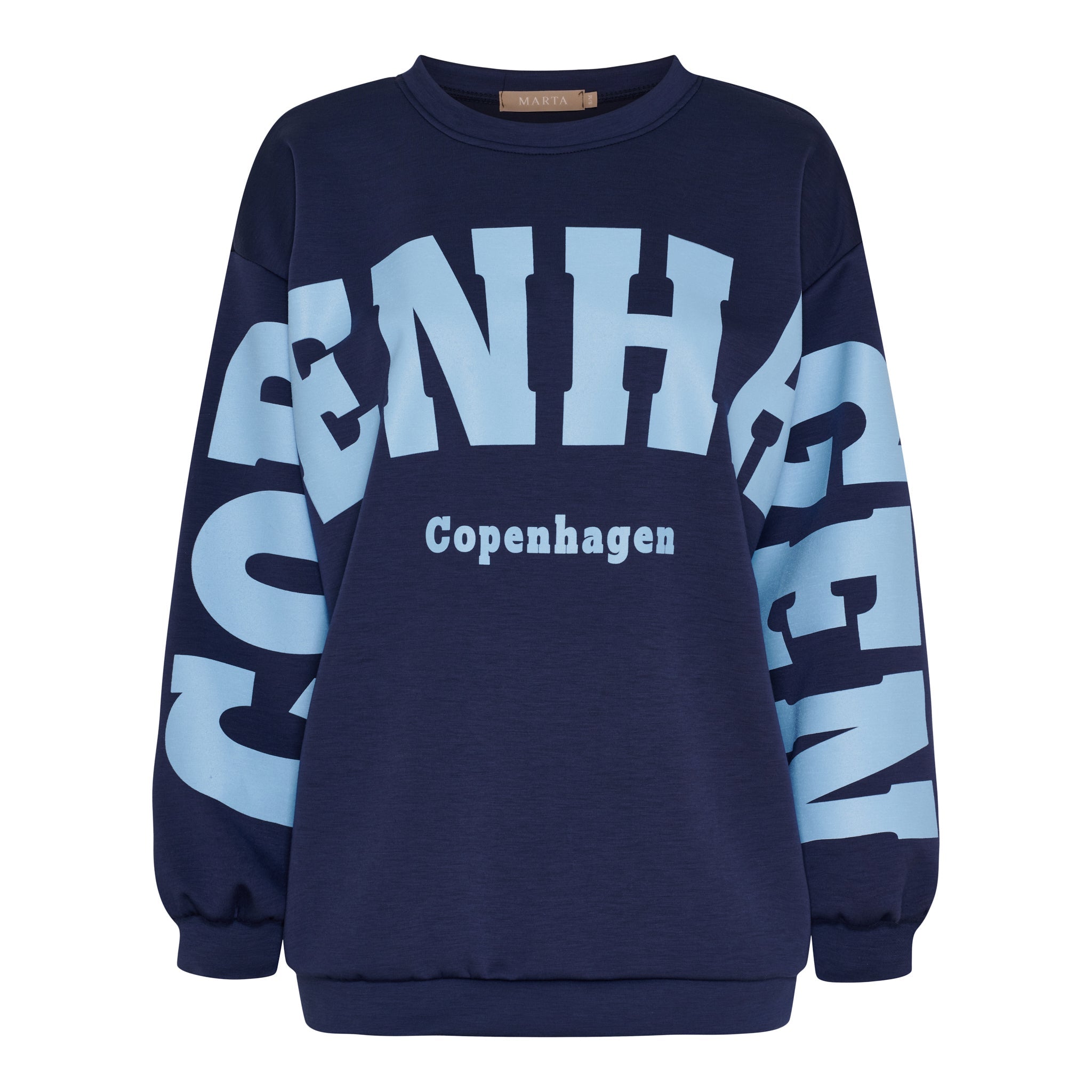 MDC Hibiscus sweatshirt navy/sky - Online-Mode
