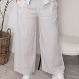 MDC Katia hør pants sabbia