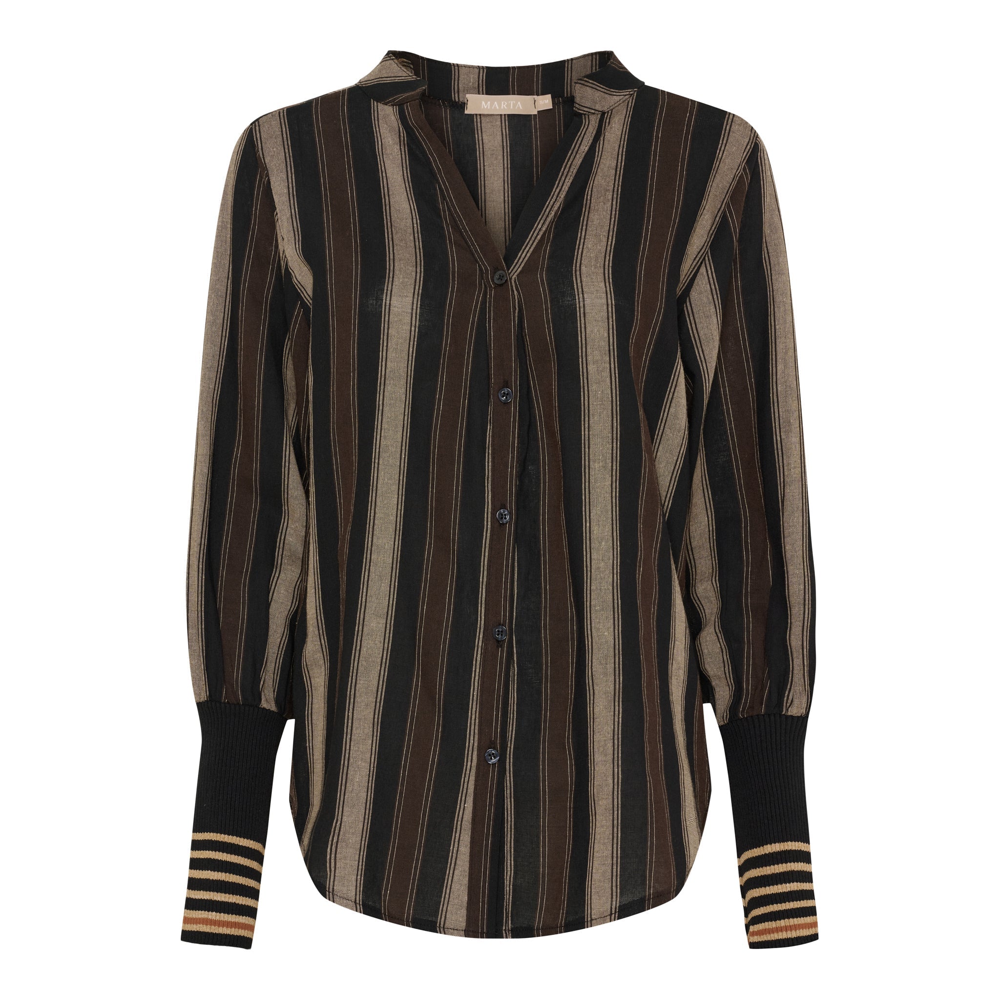MDC Peyton shirt black/camello - Online-Mode