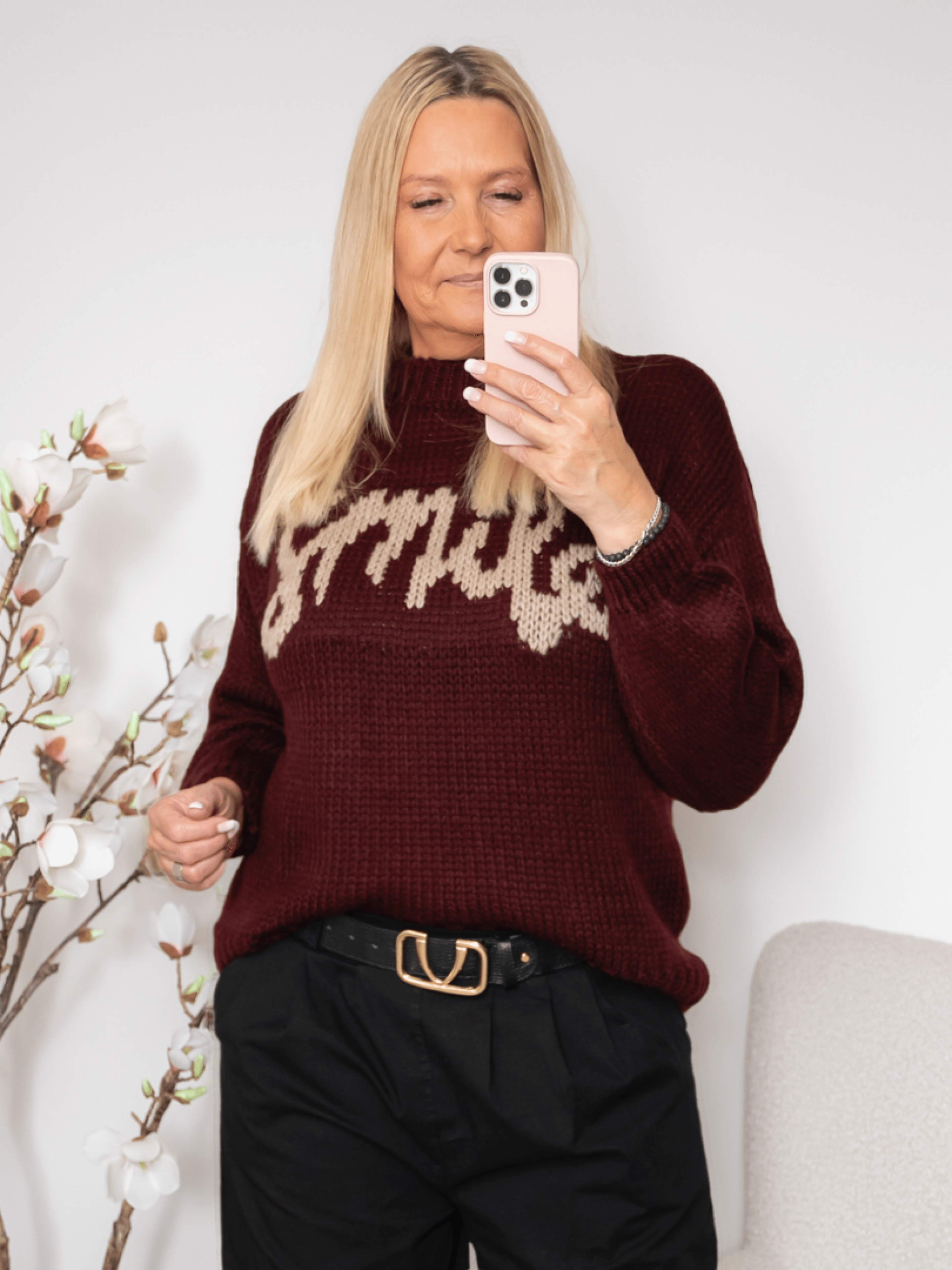MDC Tulip knit bordeaux - Online-Mode