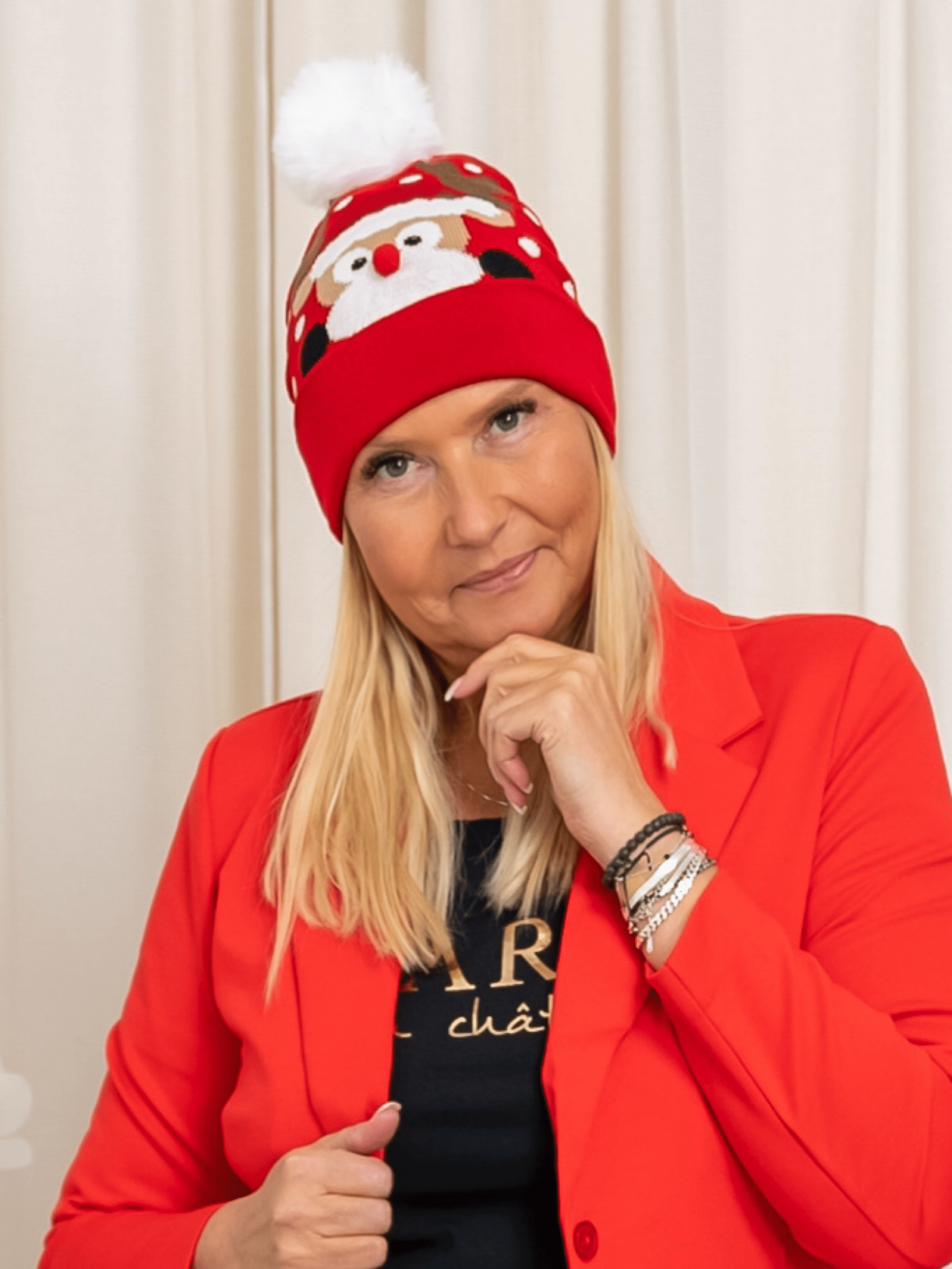 Rudolf beanie red - Online - Mode