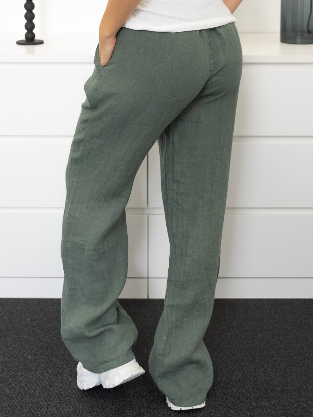 Shay hør pants olive - Online - Mode