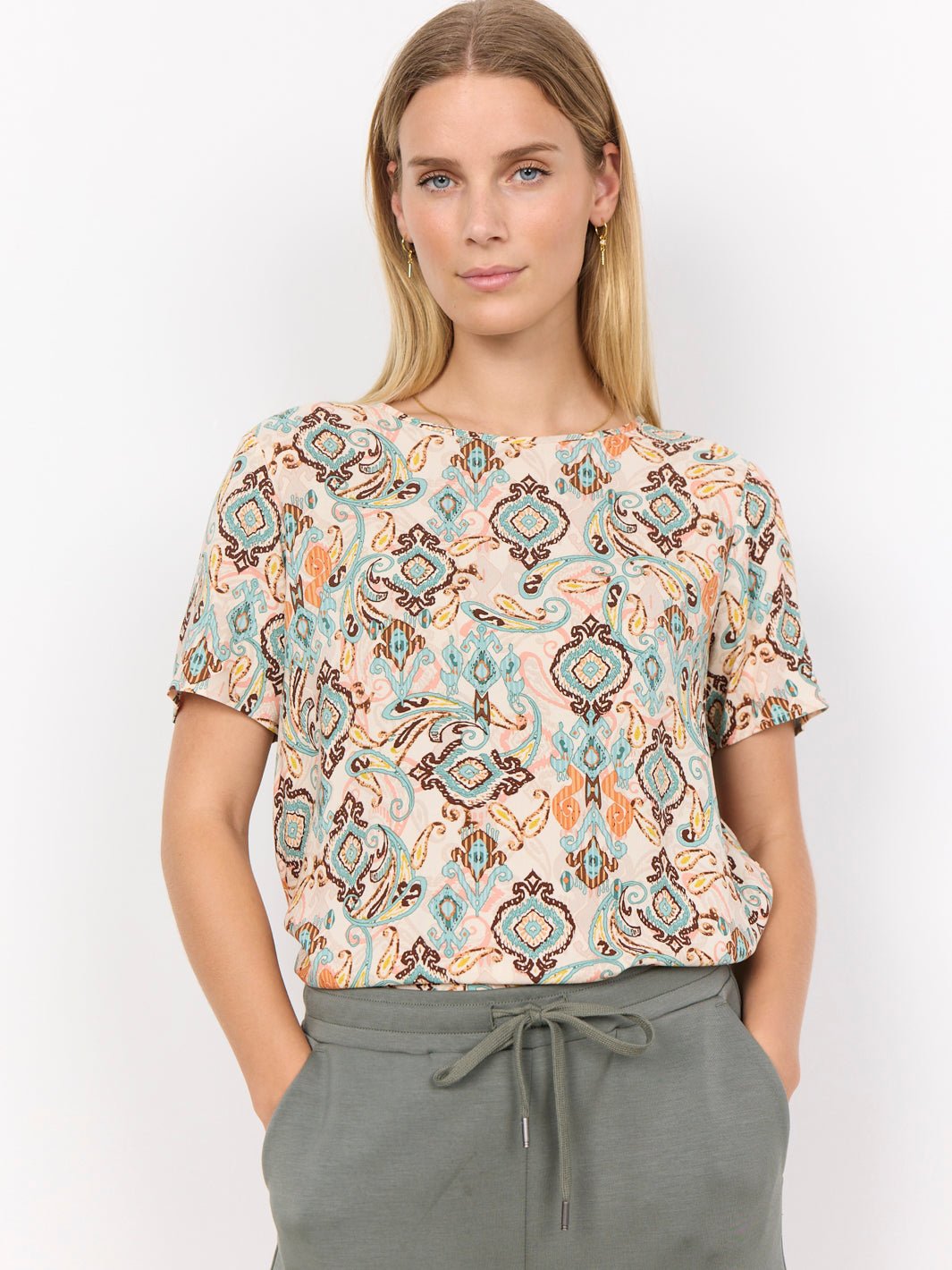 Soya Concept Emmalene 1 t-shirt creme mix - Online-Mode