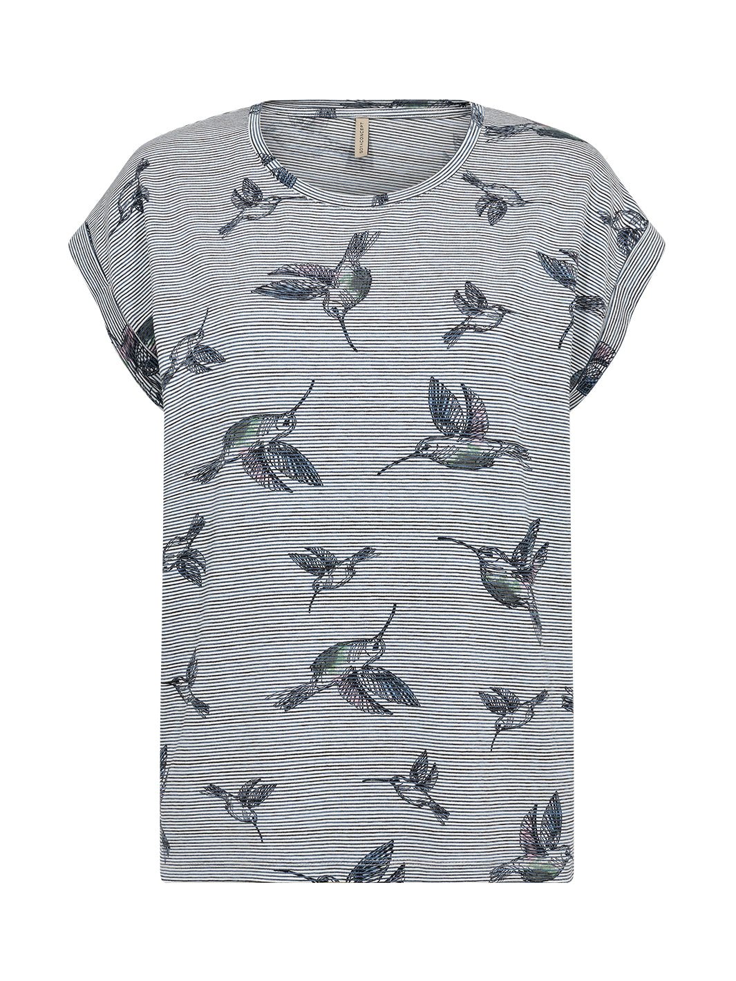 Soya Concept Galina 1 t - shirt blue mix - Online - Mode