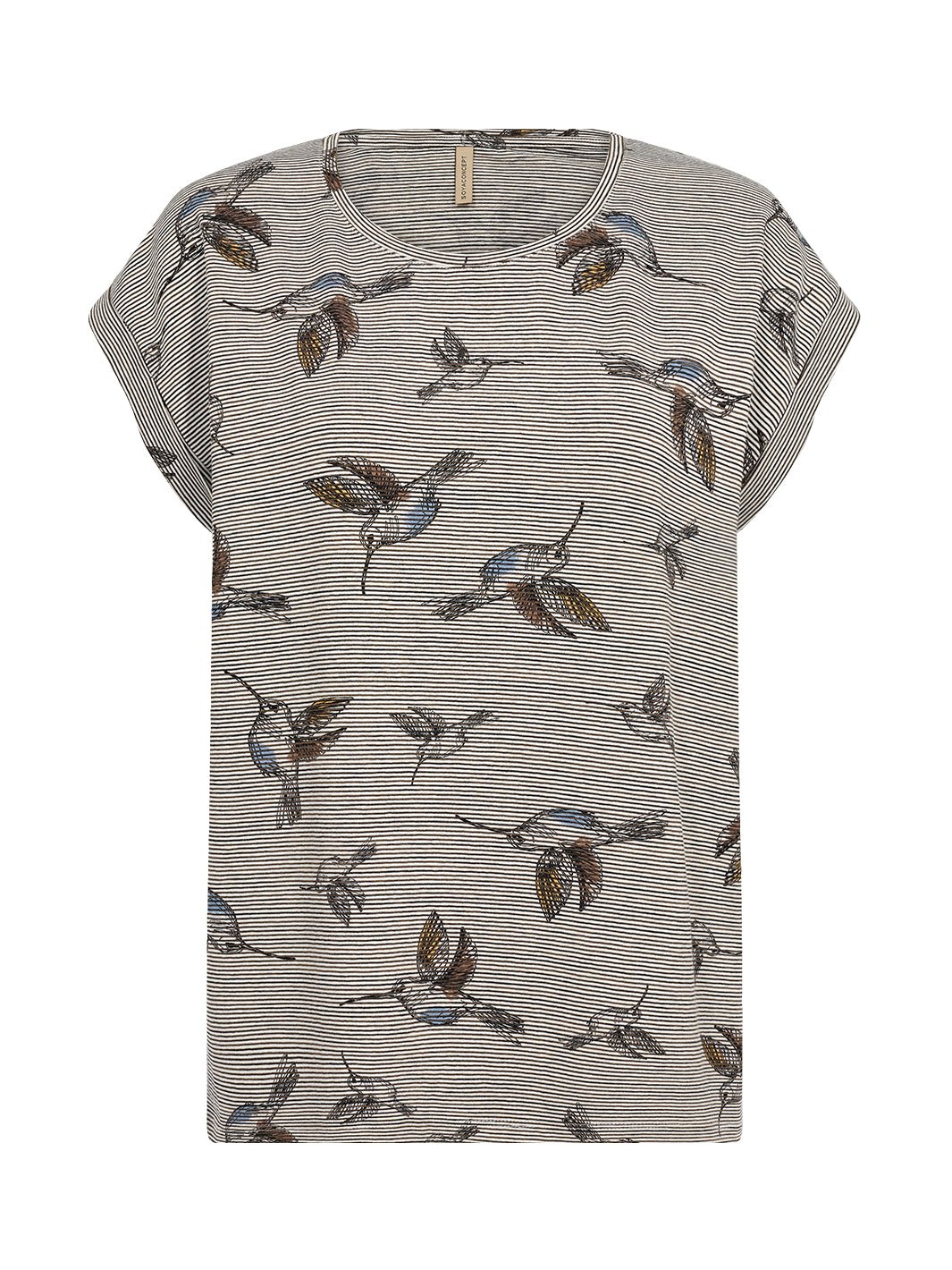 Soya Concept Galina 1 t - shirt brown mix - Online - Mode