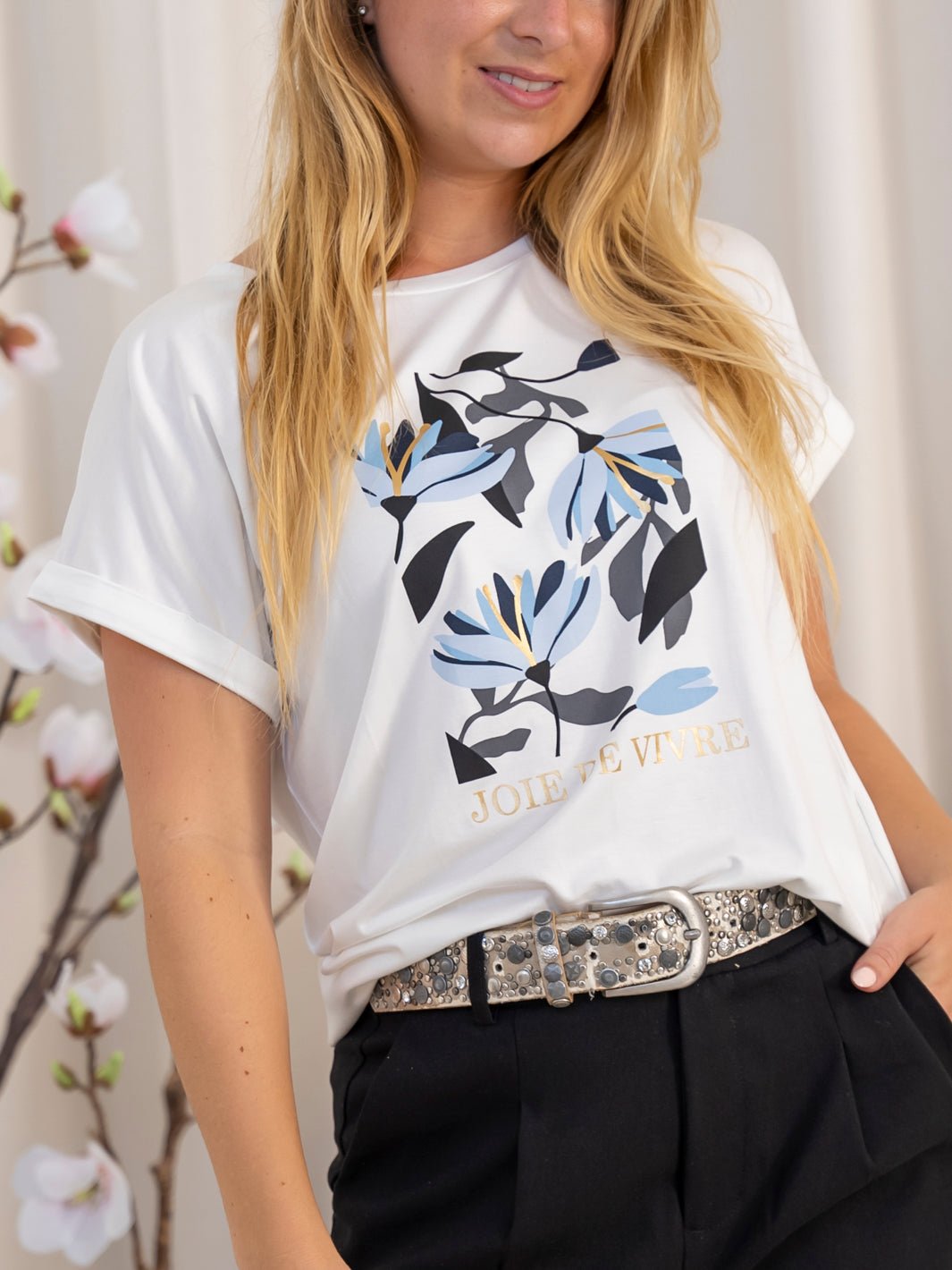 Soya Concept Marica FP 300 t - shirt white/blue - Online - Mode