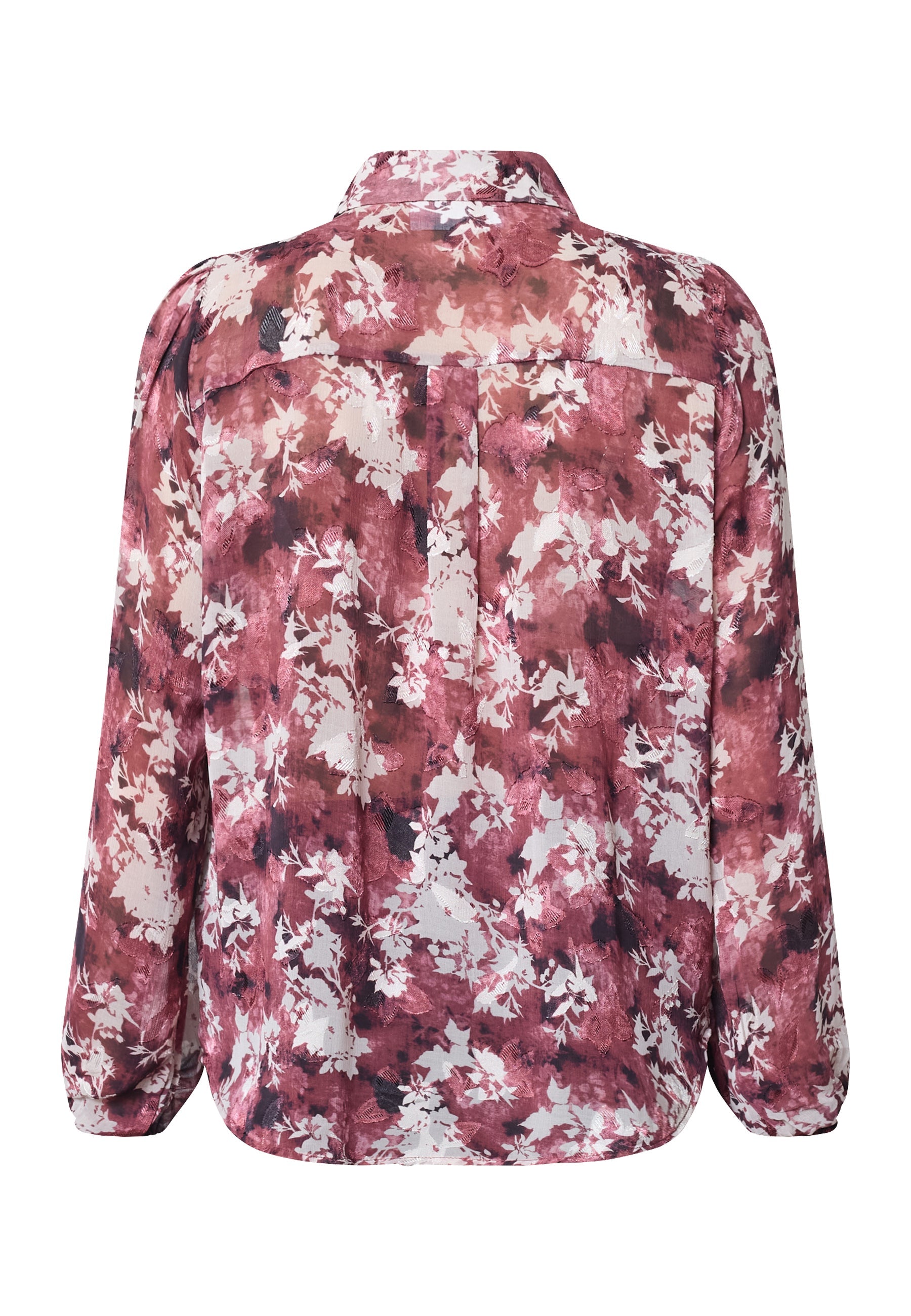 SP Ebbey shirt bordeaux flower - Online-Mode