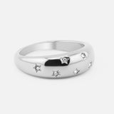 By Cara Stardust Ring Sølvfarvet