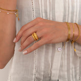 By Cara Twist Ring 18K Guldbelagt