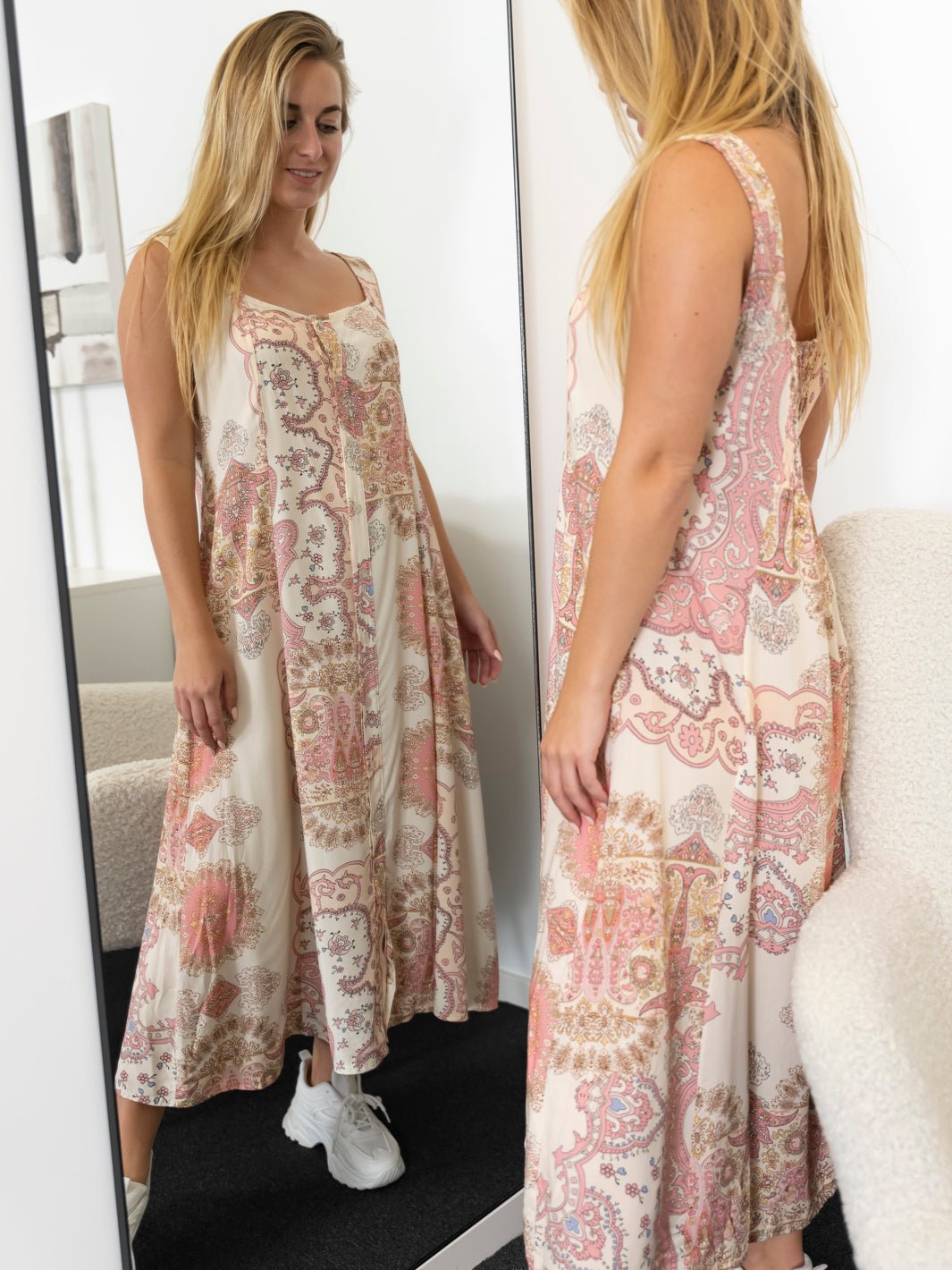 Victoria dress cream/rose - Online - Mode