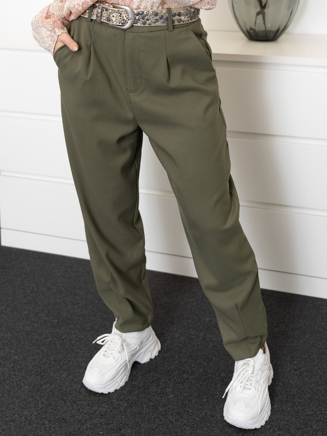 Lev. 5-7 dg. Kaffe KAmerle 7/8 pants suiting grape leaf - Online-Mode