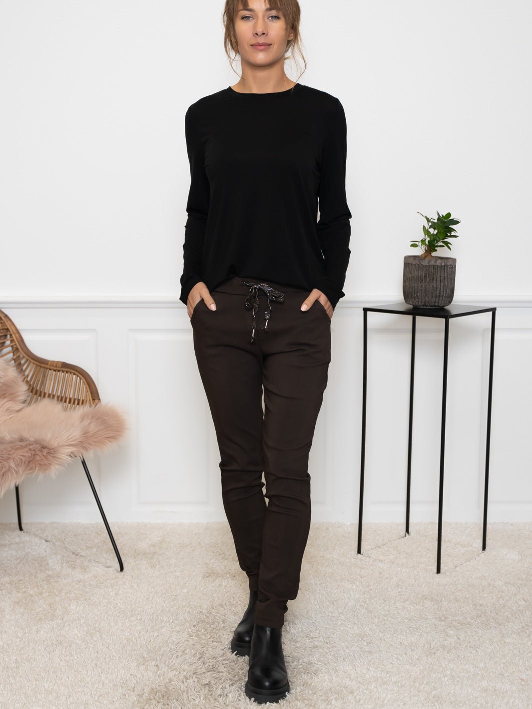 Melinda pants brown - Online-Mode