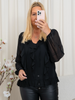 Kaffe KAninna blouse black deep