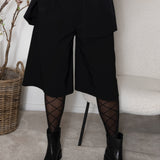 BC Davina pleated shorts black