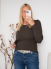 MDC Ingrid longshirt tee solid moro