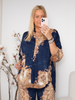 L&D Licia shirt navy paisley