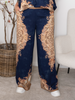 L&D Leyla pants navy paisley