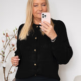 Liberté Fro o-neck cardigan black