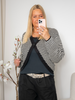 SP Helva CA cardigan black/cream