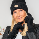MDC Rib beanie hat black