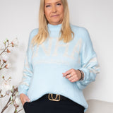 MDC Aria knit light blue/beige