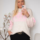 MDC Aria knit beige/pink