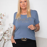 MDC Jeanette tee denim blue