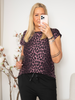 Liberté Alma U t-shirt bordeaux lux leo