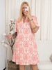 Marta du Chateau Christina dress corallo 6207tpf