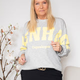 MDC Hibiscus sweatshirt grey/yellow