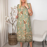MDC Vigdis dress kaki 3142