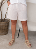MDC Sophia shorts panna/rose stripe