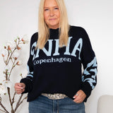 MDC Aria knit navy/light blue