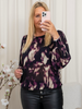 Kaffe KAaska blouse purple blurry graphics